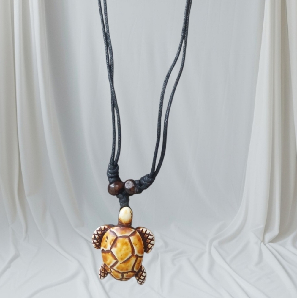 Handcrafted Turtle Pendant Necklace